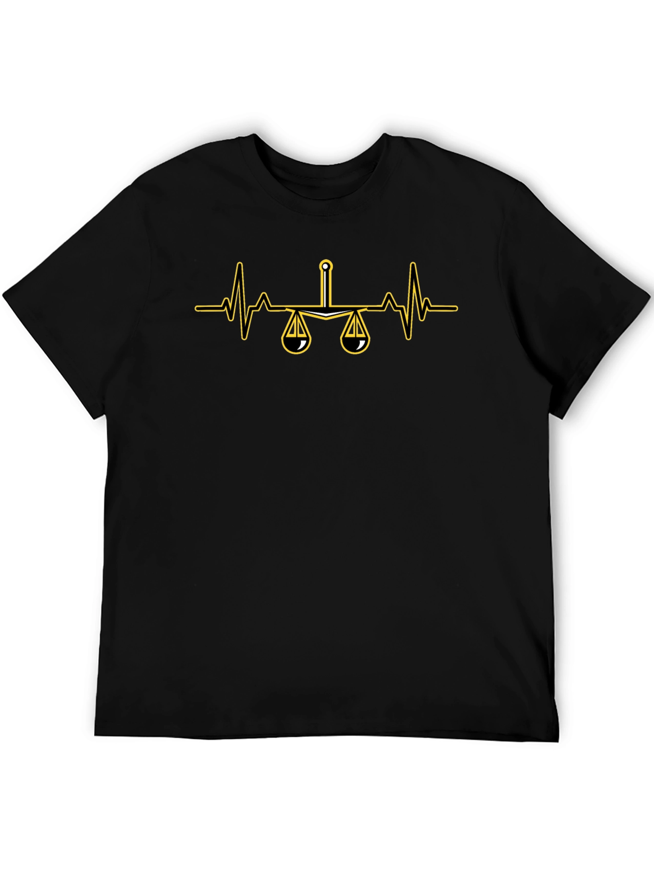 Scales of Justice Heartbeat T-Shirt