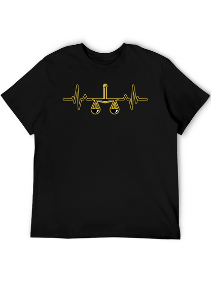 Scales of Justice Heartbeat T-Shirt