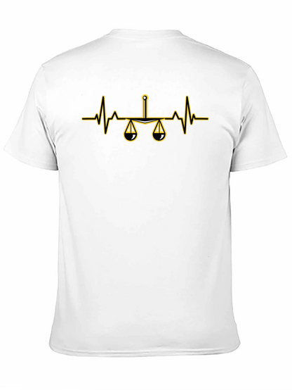 Scales of Justice Heartbeat T-Shirt