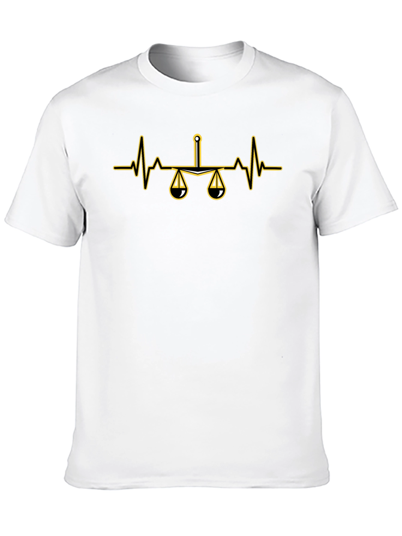 Scales of Justice Heartbeat T-Shirt