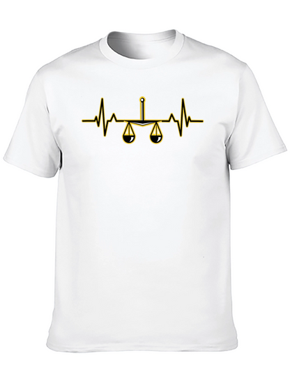 Scales of Justice Heartbeat T-Shirt