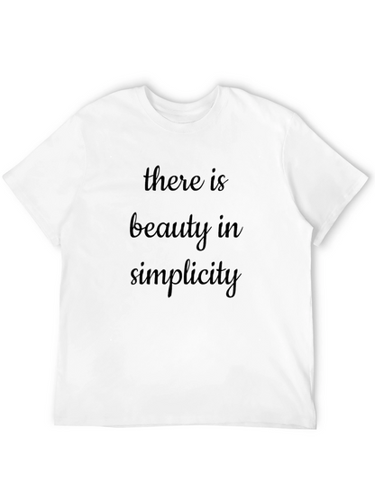 Minimalist Beauty in Simplicity Black T-Shirt