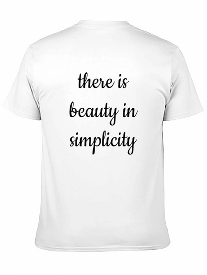 Minimalist Beauty in Simplicity Black T-Shirt