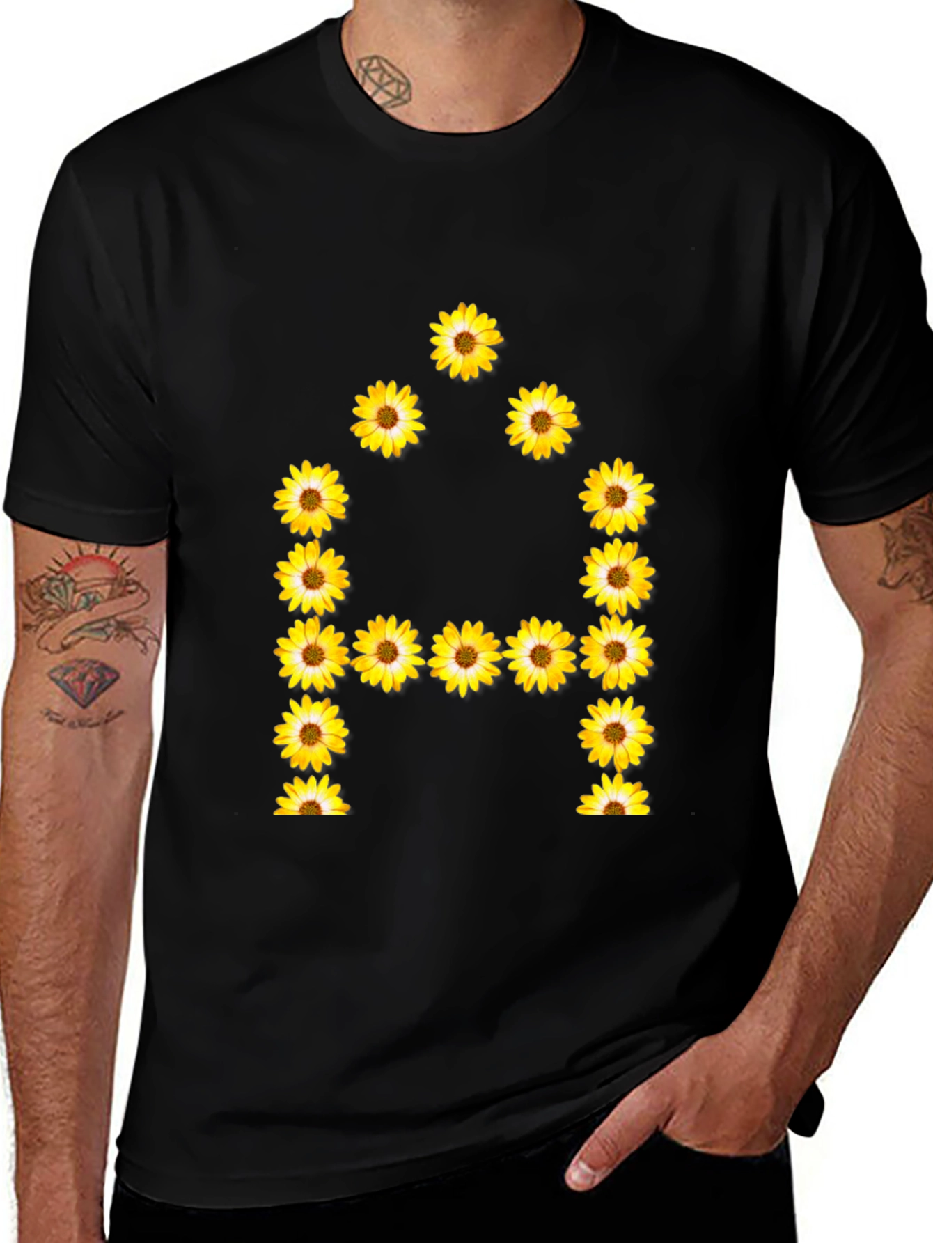 Sunflower Letter A T-Shirt