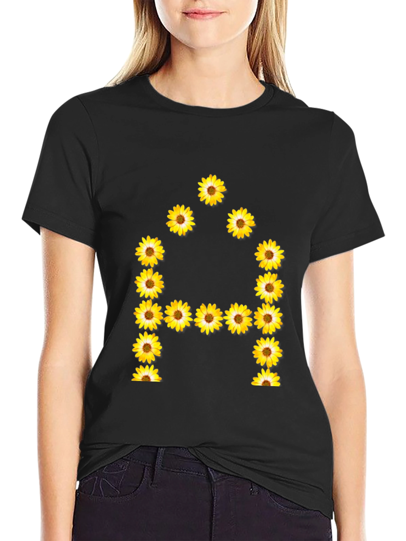 Sunflower Letter A T-Shirt