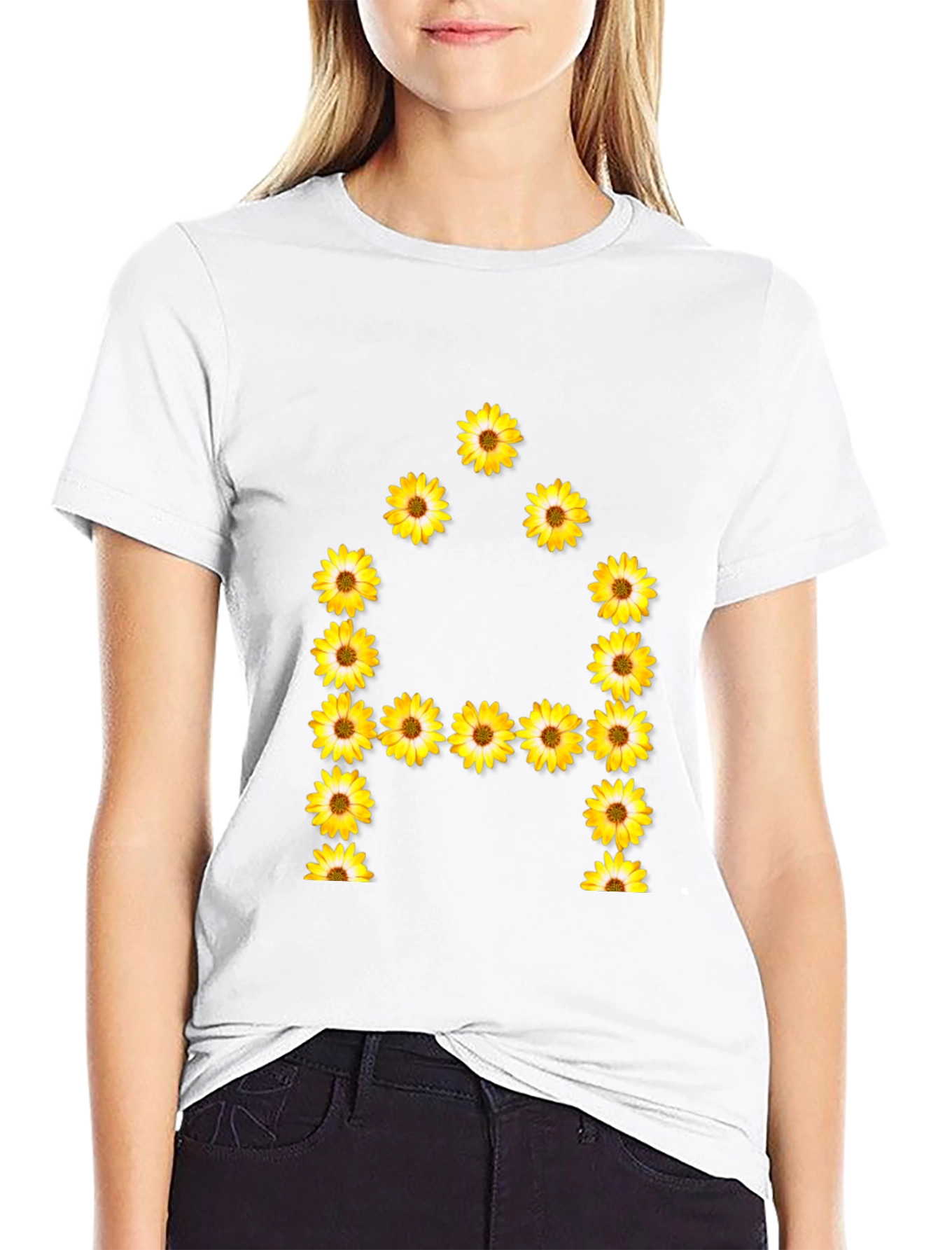 Sunflower Letter A T-Shirt