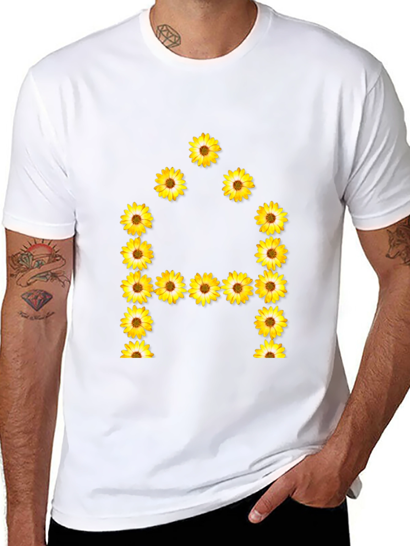 Sunflower Letter A T-Shirt