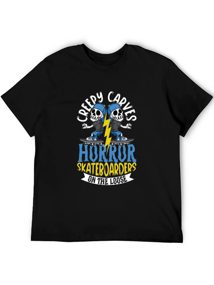 Creepy Carves Horror Skateboarders T-Shirt