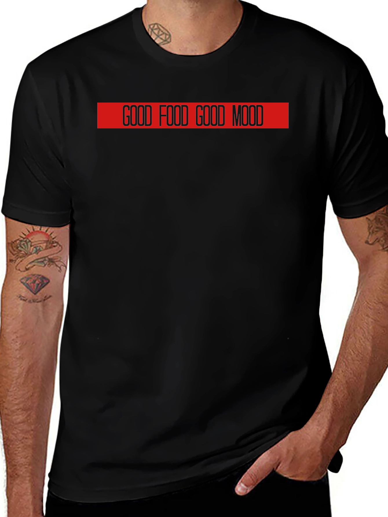 Good Food Good Mood Graphic T-Shirt
