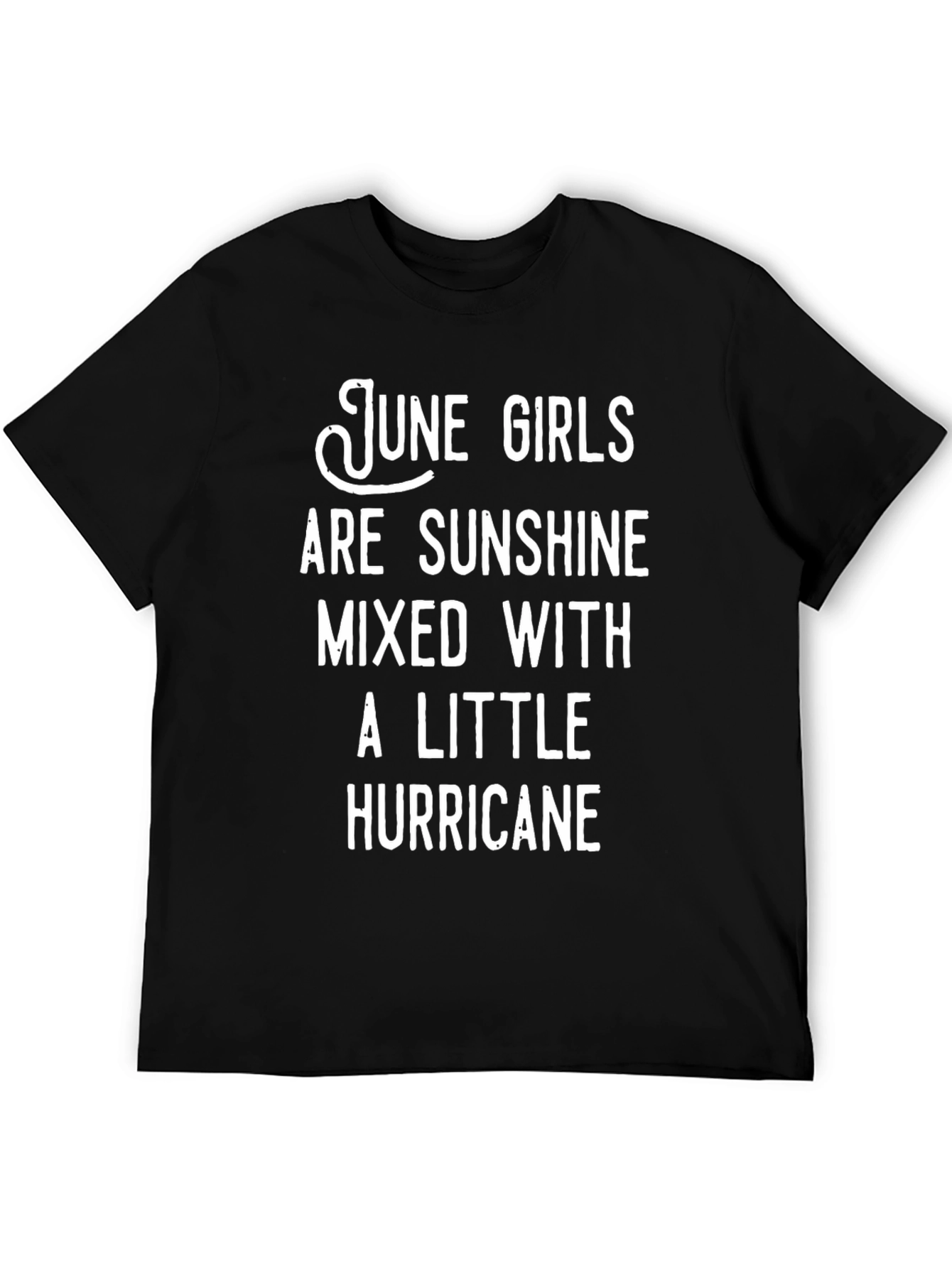 June Girls Sunshine Hurricane Black T-Shirt
