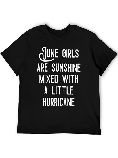 June Girls Sunshine Hurricane Black T-Shirt
