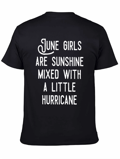 June Girls Sunshine Hurricane Black T-Shirt