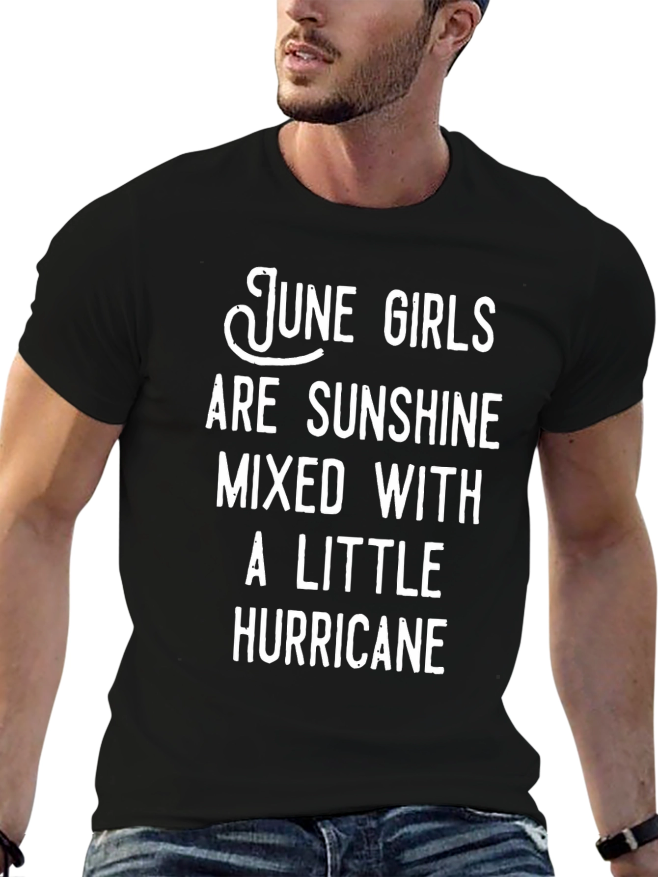 June Girls Sunshine Hurricane Black T-Shirt
