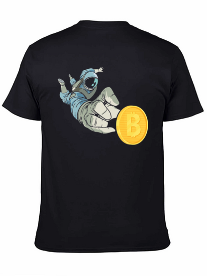 Astronaut Bitcoin T-Shirt Crypto Fashion
