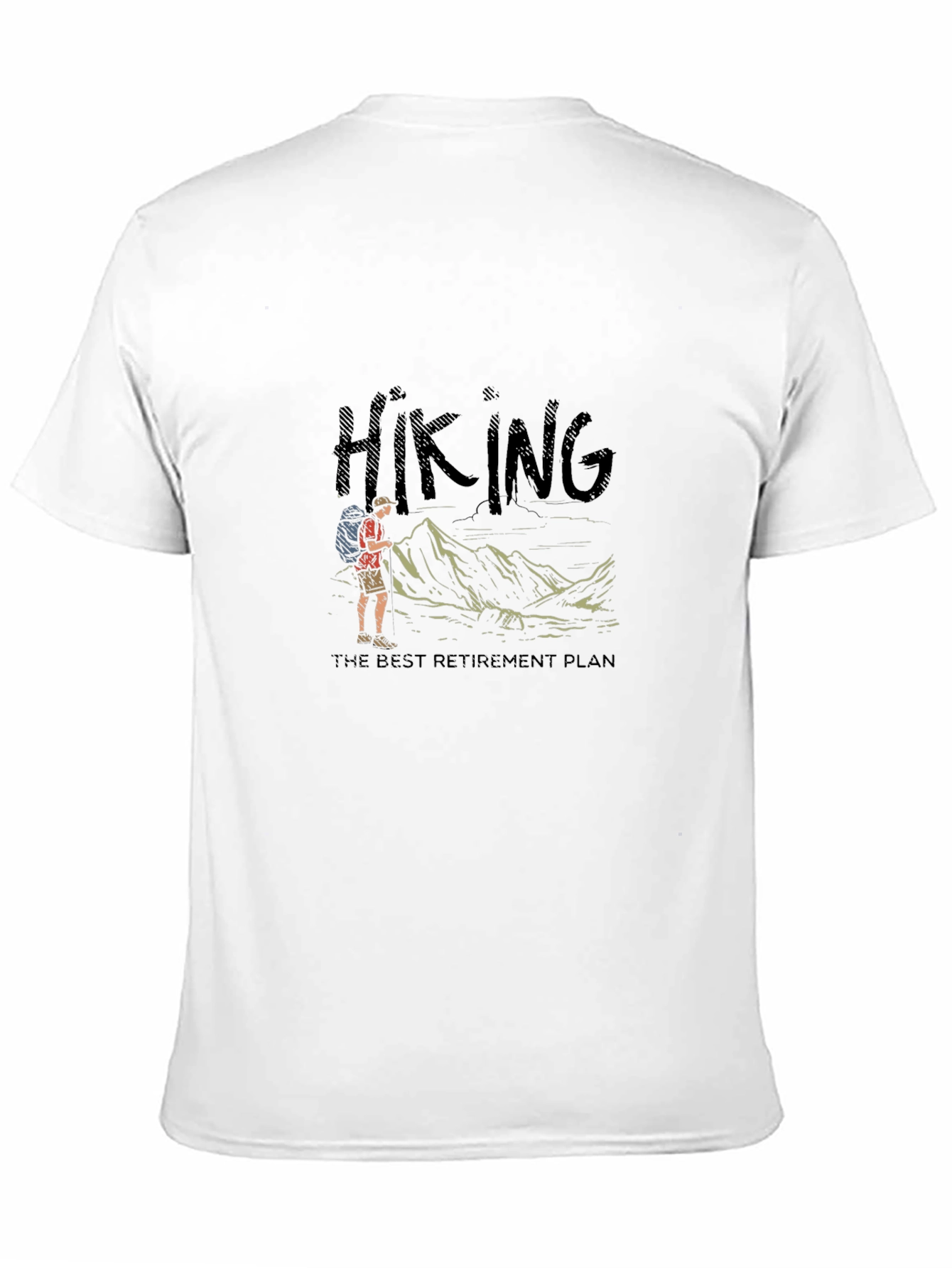 Hiking Retirement Plan Black T-Shirt