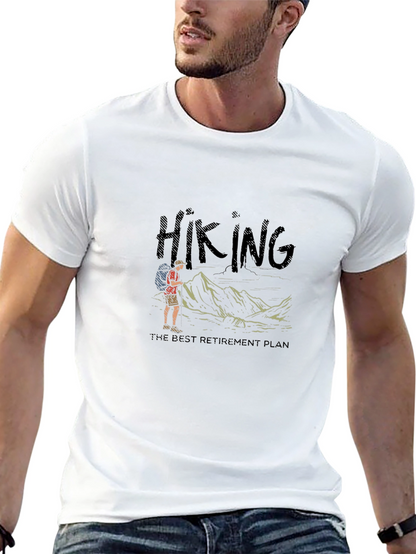 Hiking Retirement Plan Black T-Shirt