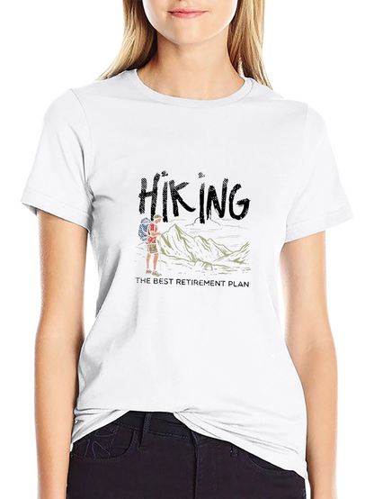 Hiking Retirement Plan Black T-Shirt