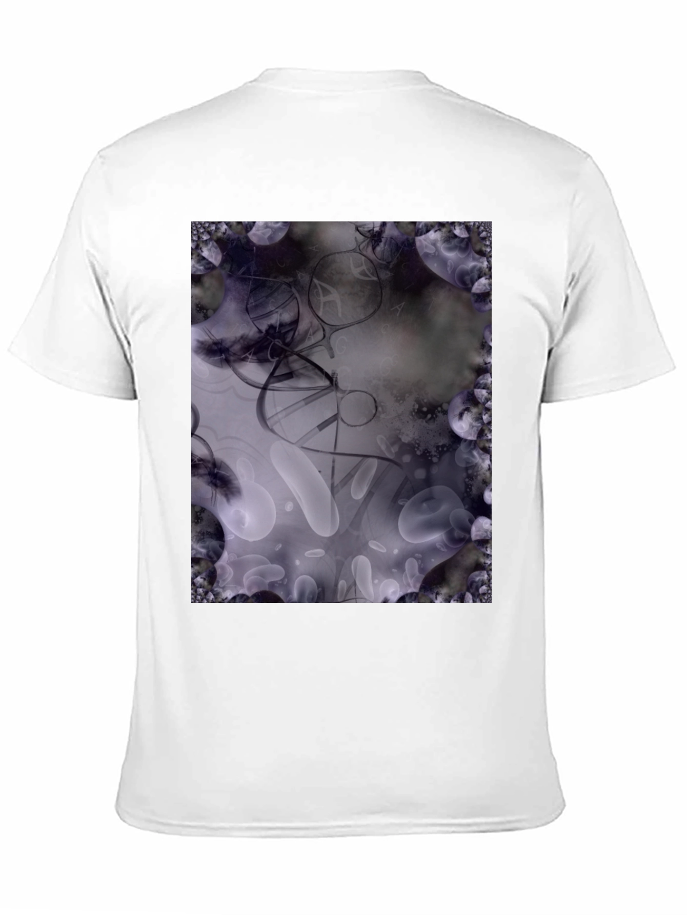 Abstract Art T-Shirt: Black Cotton Blend Tee