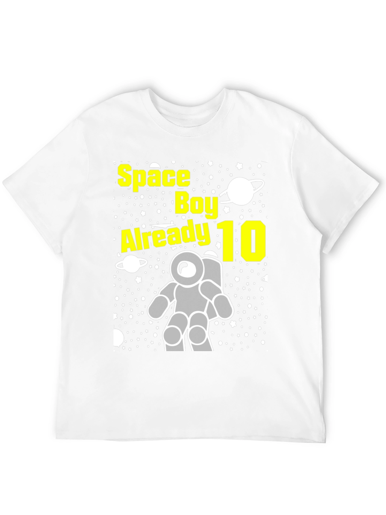 Space Boy 10th Birthday T-Shirt