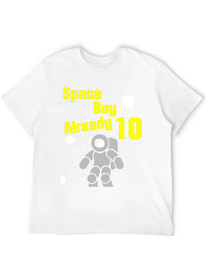 Space Boy 10th Birthday T-Shirt
