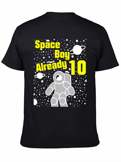 Space Boy 10th Birthday T-Shirt