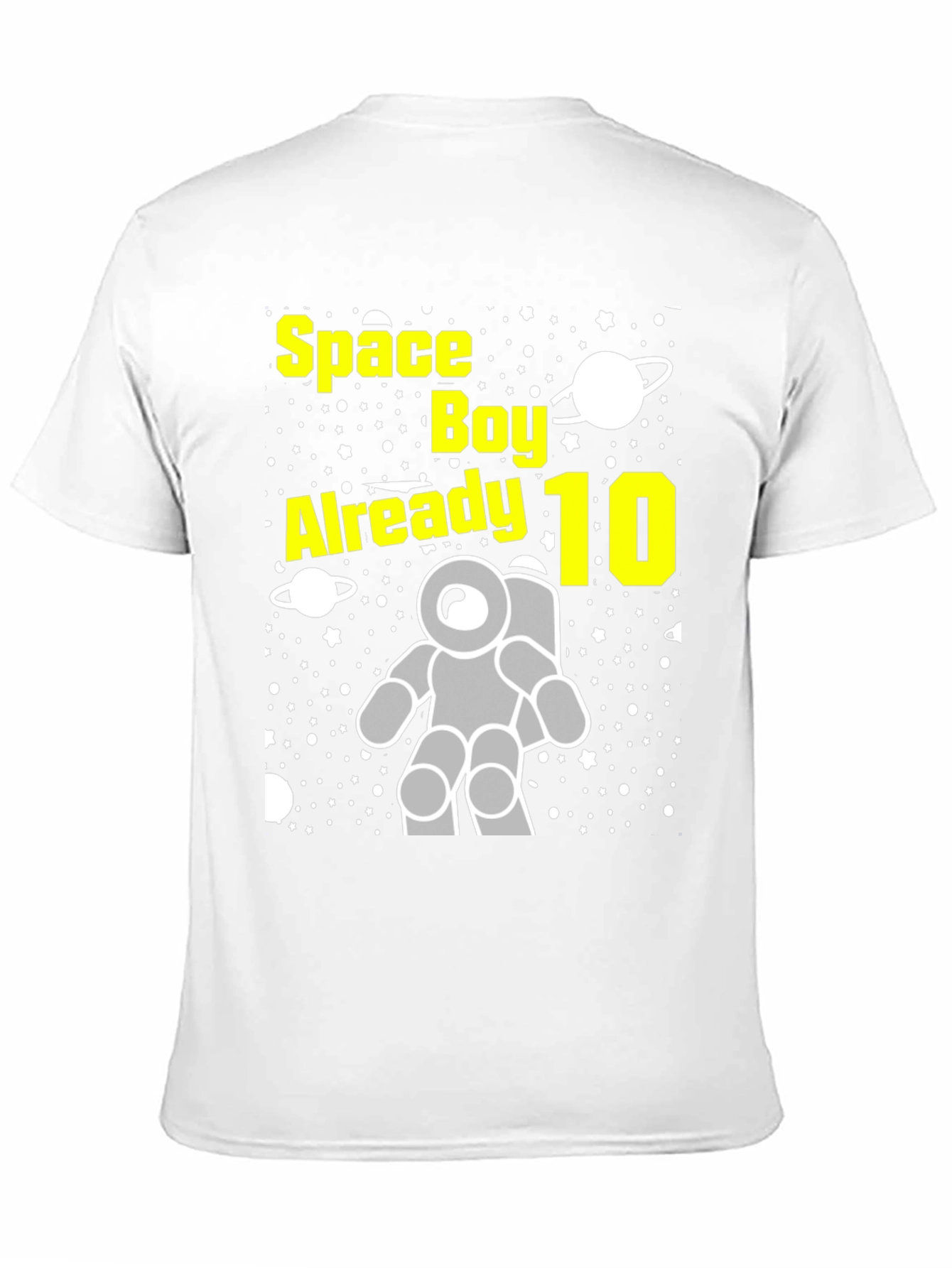 Space Boy 10th Birthday T-Shirt