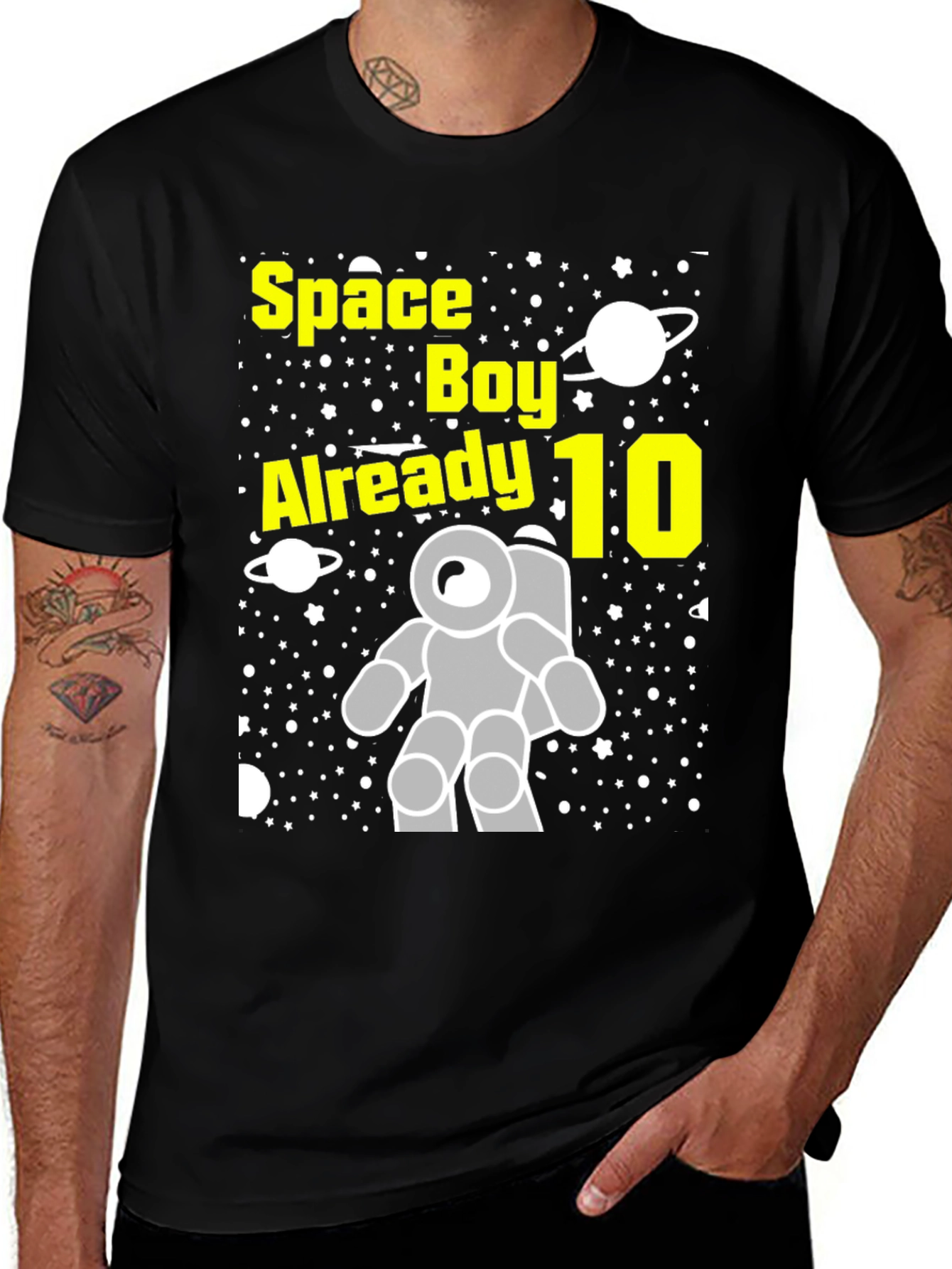 Space Boy 10th Birthday T-Shirt