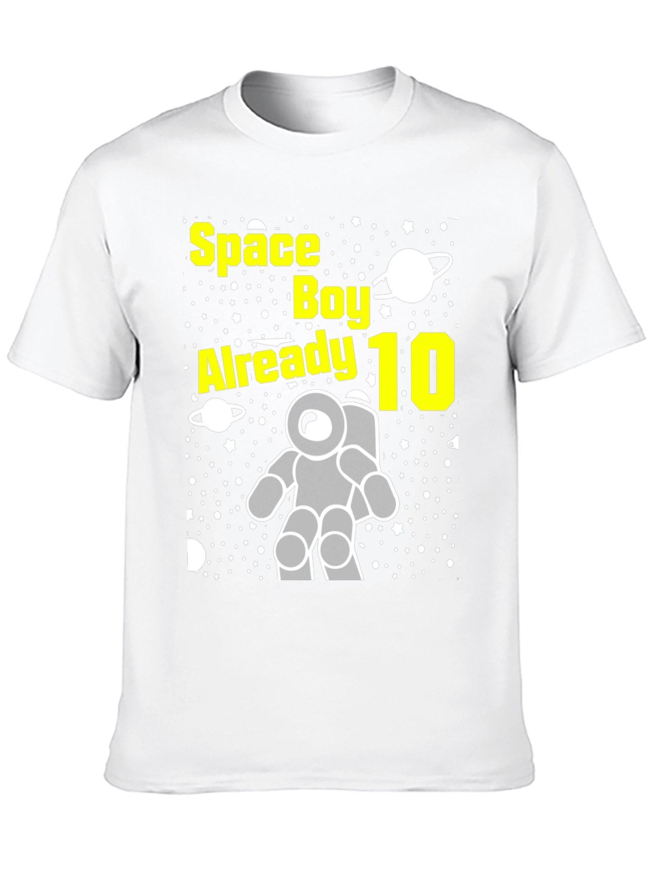 Space Boy 10th Birthday T-Shirt