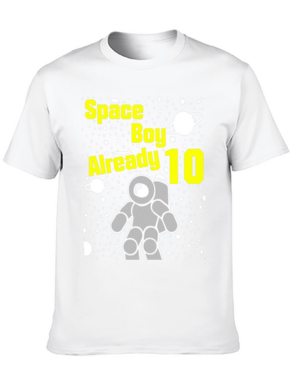 Space Boy 10th Birthday T-Shirt