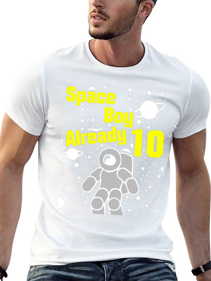 Space Boy 10th Birthday T-Shirt