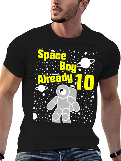 Space Boy 10th Birthday T-Shirt