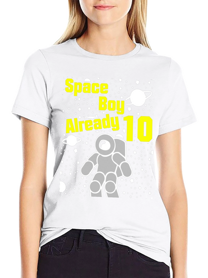 Space Boy 10th Birthday T-Shirt