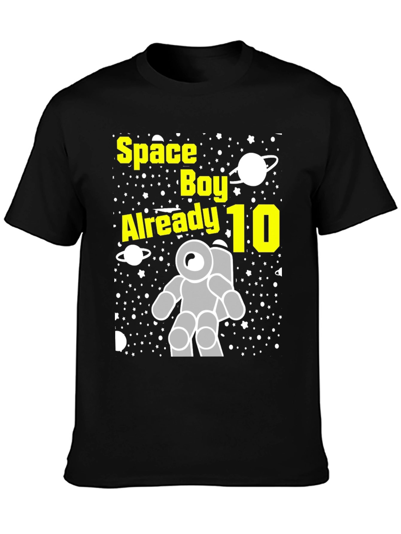 Space Boy 10th Birthday T-Shirt