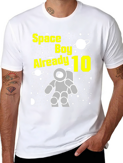 Space Boy 10th Birthday T-Shirt