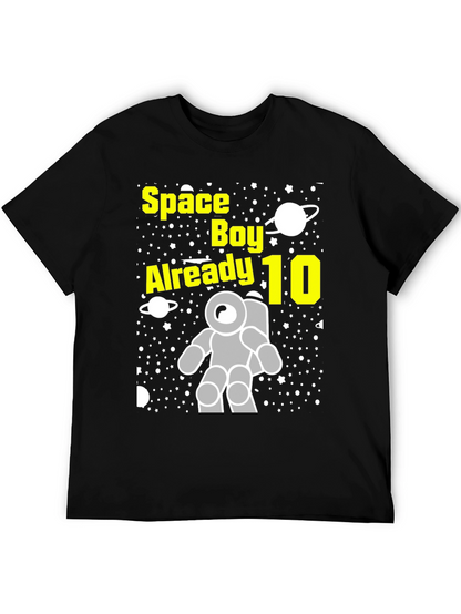 Space Boy 10th Birthday T-Shirt
