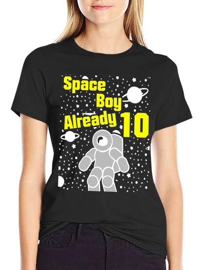 Space Boy 10th Birthday T-Shirt