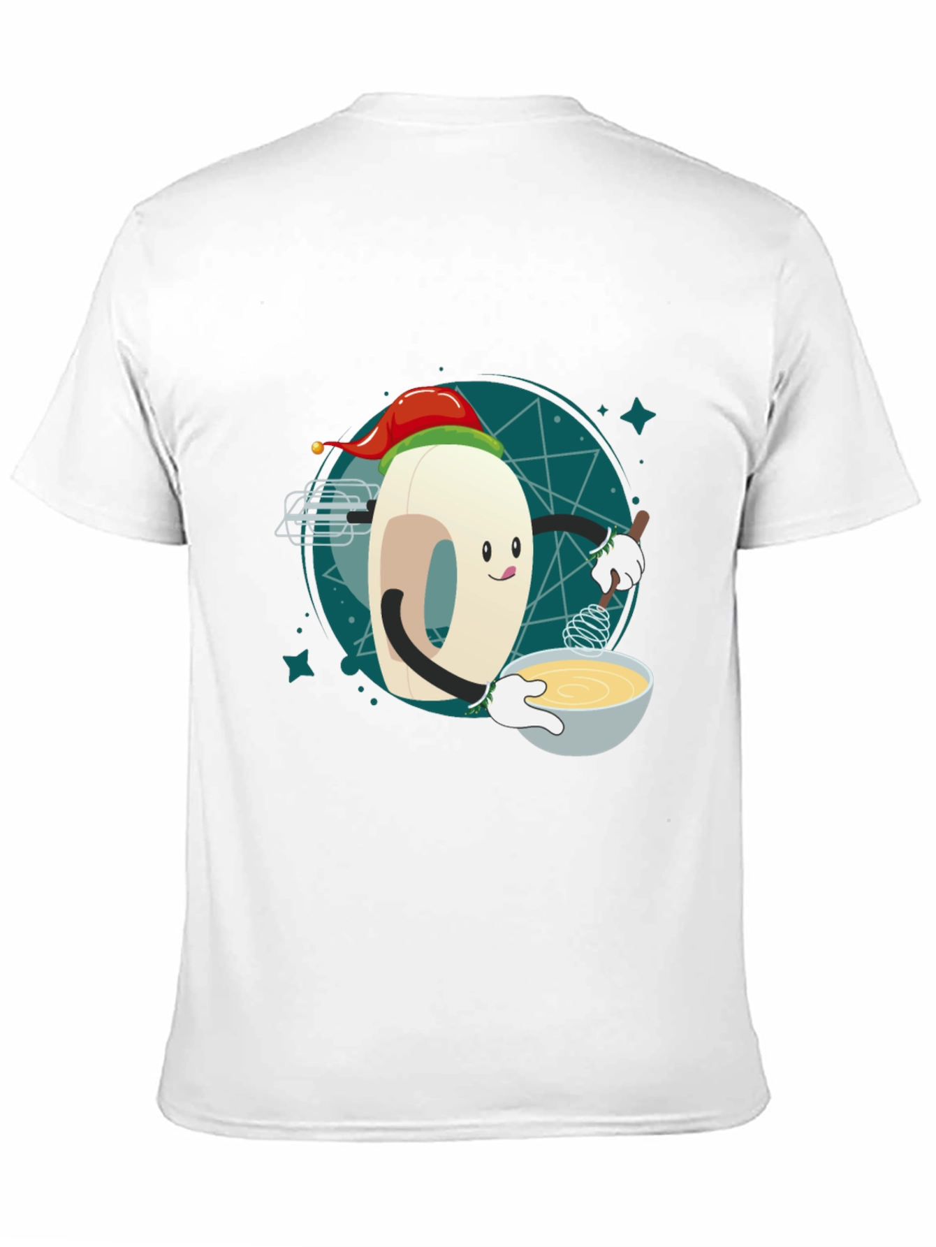 Festive Doughnut Baker T-Shirt - Holiday Cooking Tee