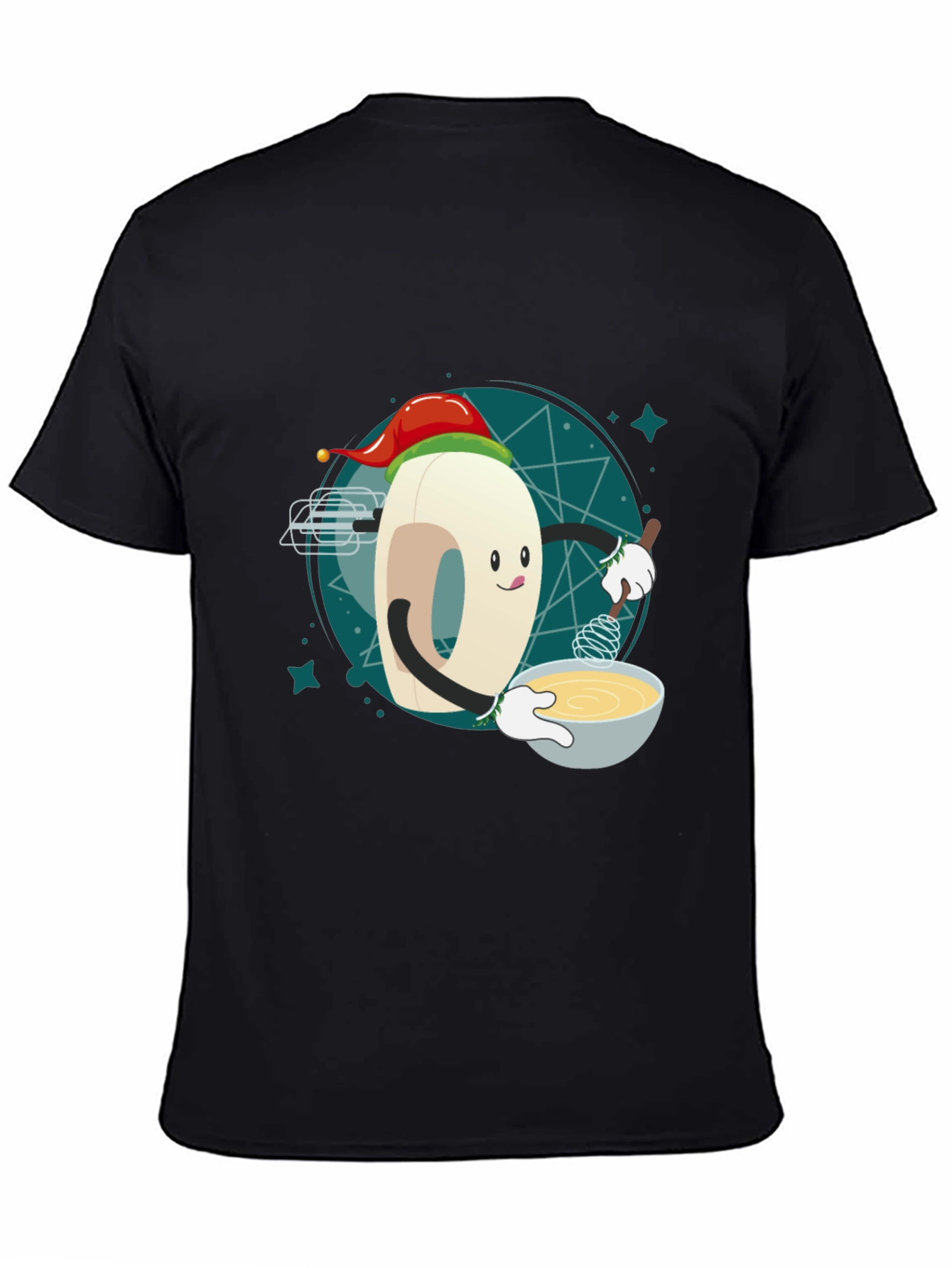 Festive Doughnut Baker T-Shirt - Holiday Cooking Tee