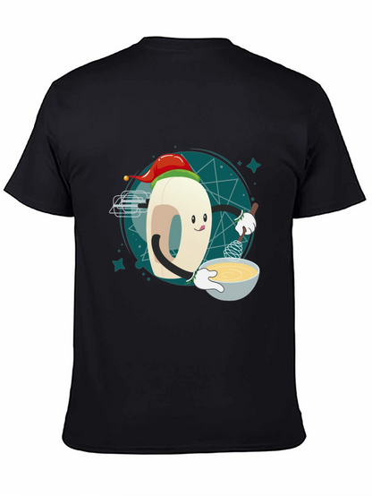 Festive Doughnut Baker T-Shirt - Holiday Cooking Tee