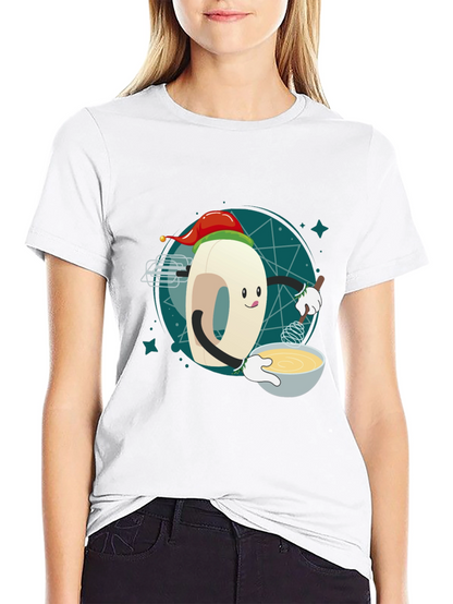 Festive Doughnut Baker T-Shirt - Holiday Cooking Tee
