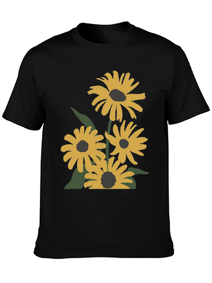 Black Floral Graphic T-Shirt