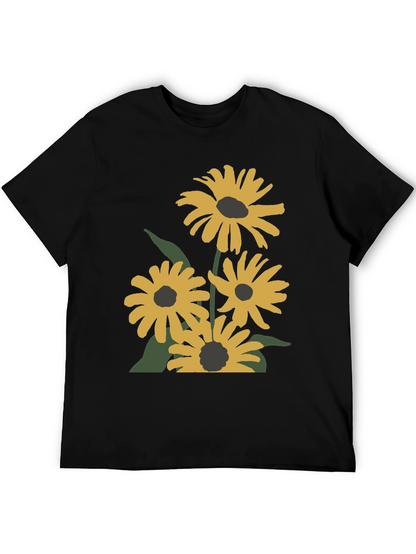 Black Floral Graphic T-Shirt