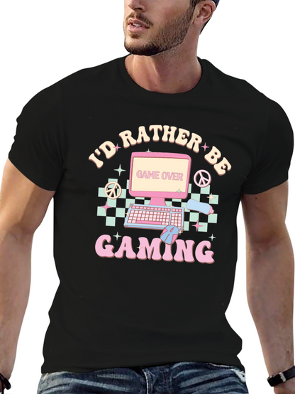 Id Rather Be Gaming Retro T-Shirt