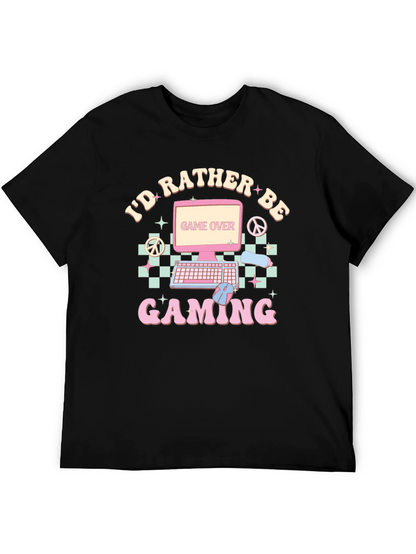Id Rather Be Gaming Retro T-Shirt
