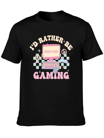 Id Rather Be Gaming Retro T-Shirt