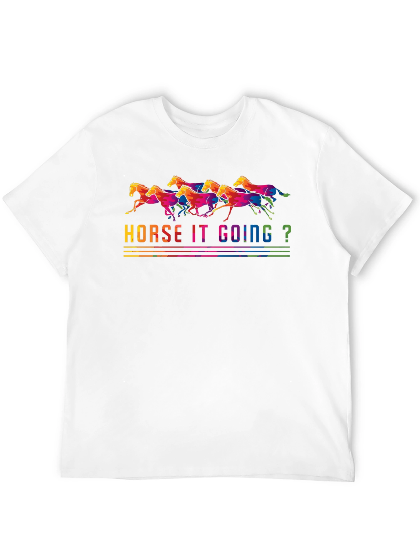 Horse It Going? Graphic T-Shirt - Black