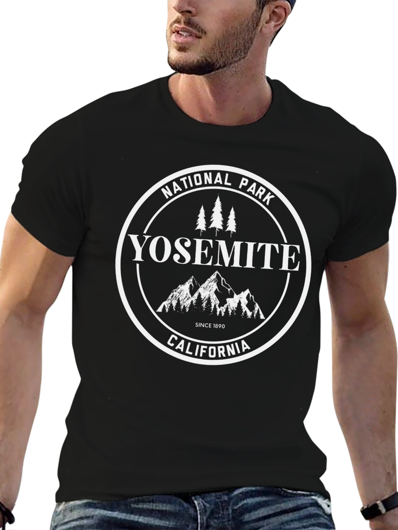 Yosemite National Park Black T-Shirt