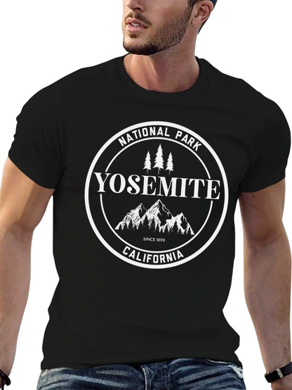 Yosemite National Park Black T-Shirt