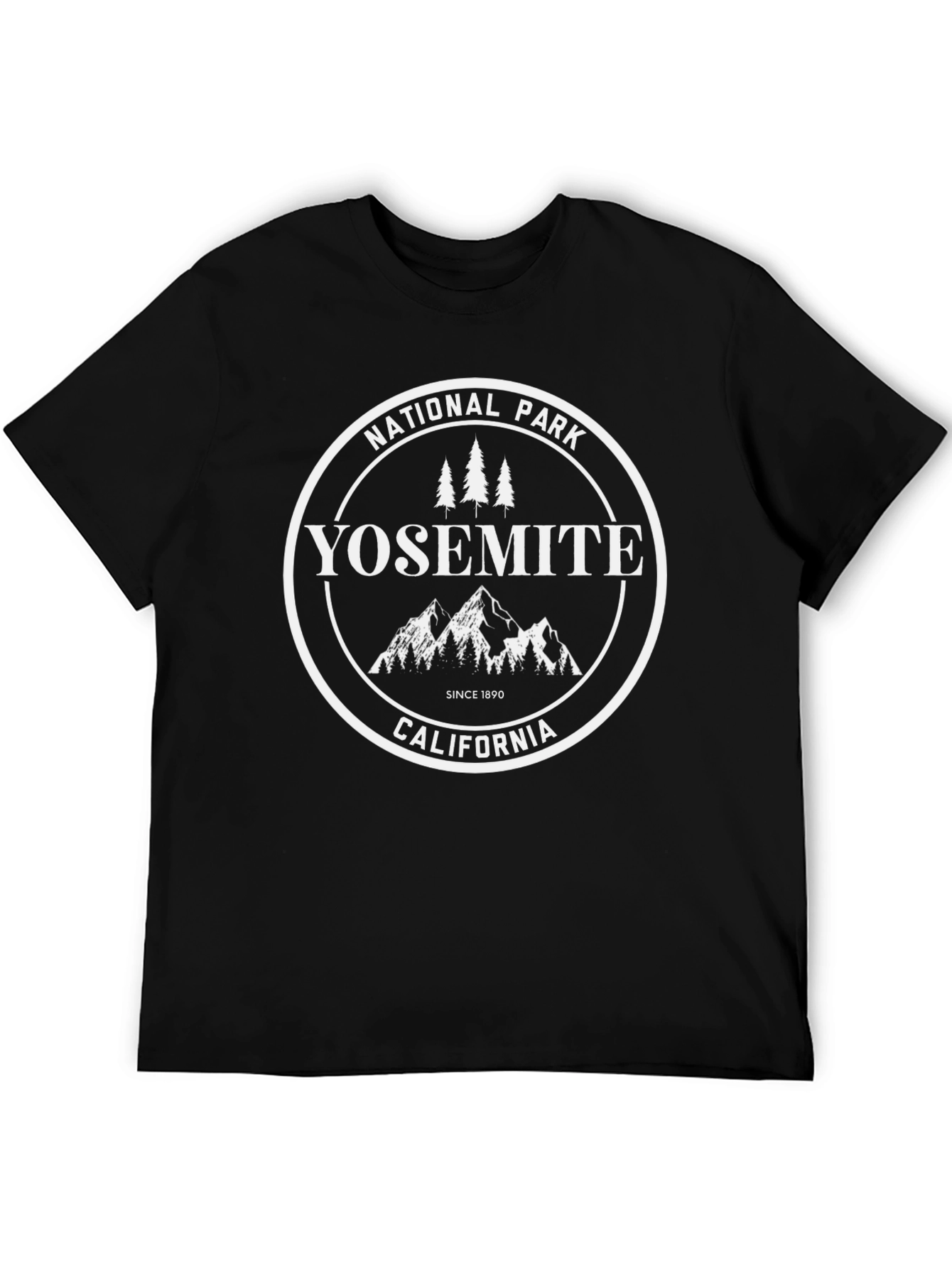 Yosemite National Park Black T-Shirt