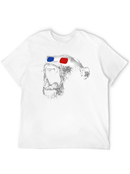3D Gorilla Graphic Tee - Stylish Black T-Shirt